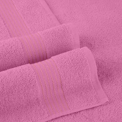 Tiqh 100% Organic Cotton Bath Towel 600 Gsm | Highly Absorbent & Quick Dry Extra Large Bath & Beach Jumbo Bath Sheet Oversized Bath Towel Extra Large (Pink)