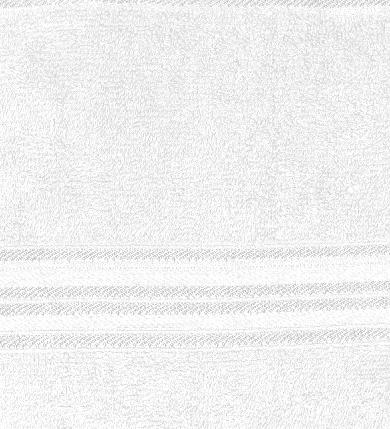 Ivaza Cotton Face Towel Super Soft Bath Towels | Soft & Absorbent Bath Towels (White)- Pack Of 1