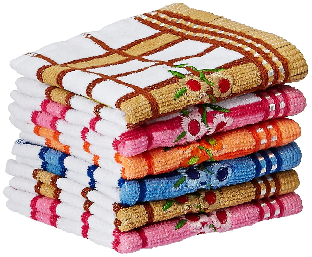 Kuber Industries Cotton Face Towel 500 Gsm - Multicolour (6 Piece)