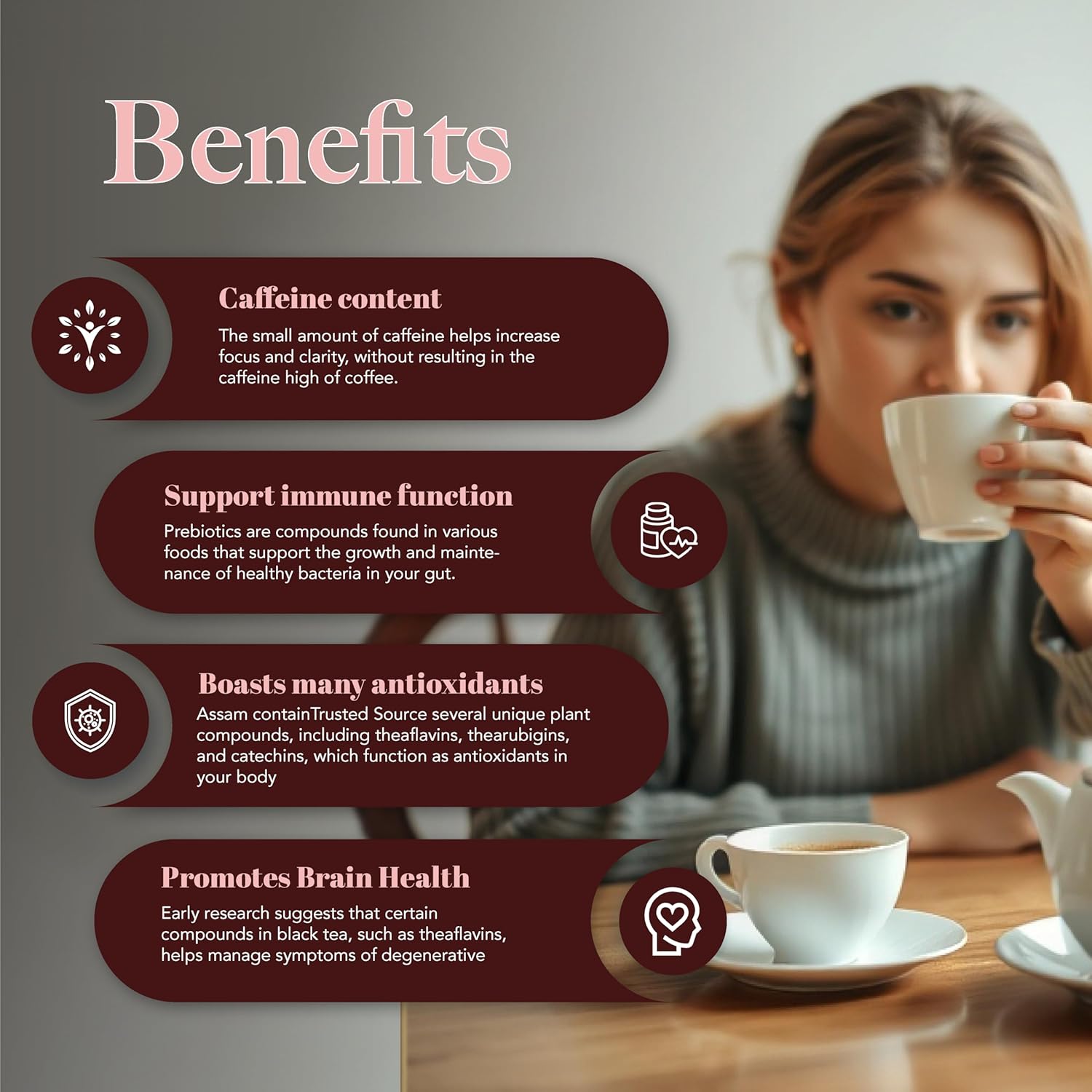 Saffron Cup Darjeeling Assam Leaf Black Tea - 200gm Tin, 7.05 Ounce | 100% Natural, Rich In Antioxidants - Promotes Heart Health & Supports Immune Function | Medium Caffeine