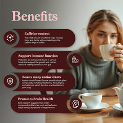 Saffron Cup Darjeeling Assam Leaf Black Tea - 200gm Tin, 7.05 Ounce | 100% Natural, Rich In Antioxidants - Promotes Heart Health & Supports Immune Function | Medium Caffeine