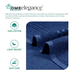 Home Elegance Comfort Living Hand Towel 200 Gsm (New Navy)- Pack Of 2