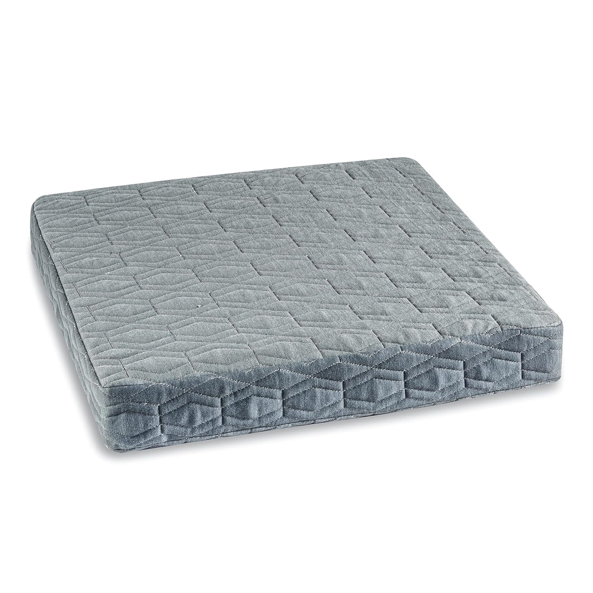 Chair Cushion Pad, High-Resilience & Memory Foam Pillow, Grey, King Size - 18 L X 18 W X 3 H Inch | Seat Cushion For Chair, Hip Support & Back Pain Relief | Sitting Pillow - Set Of 1