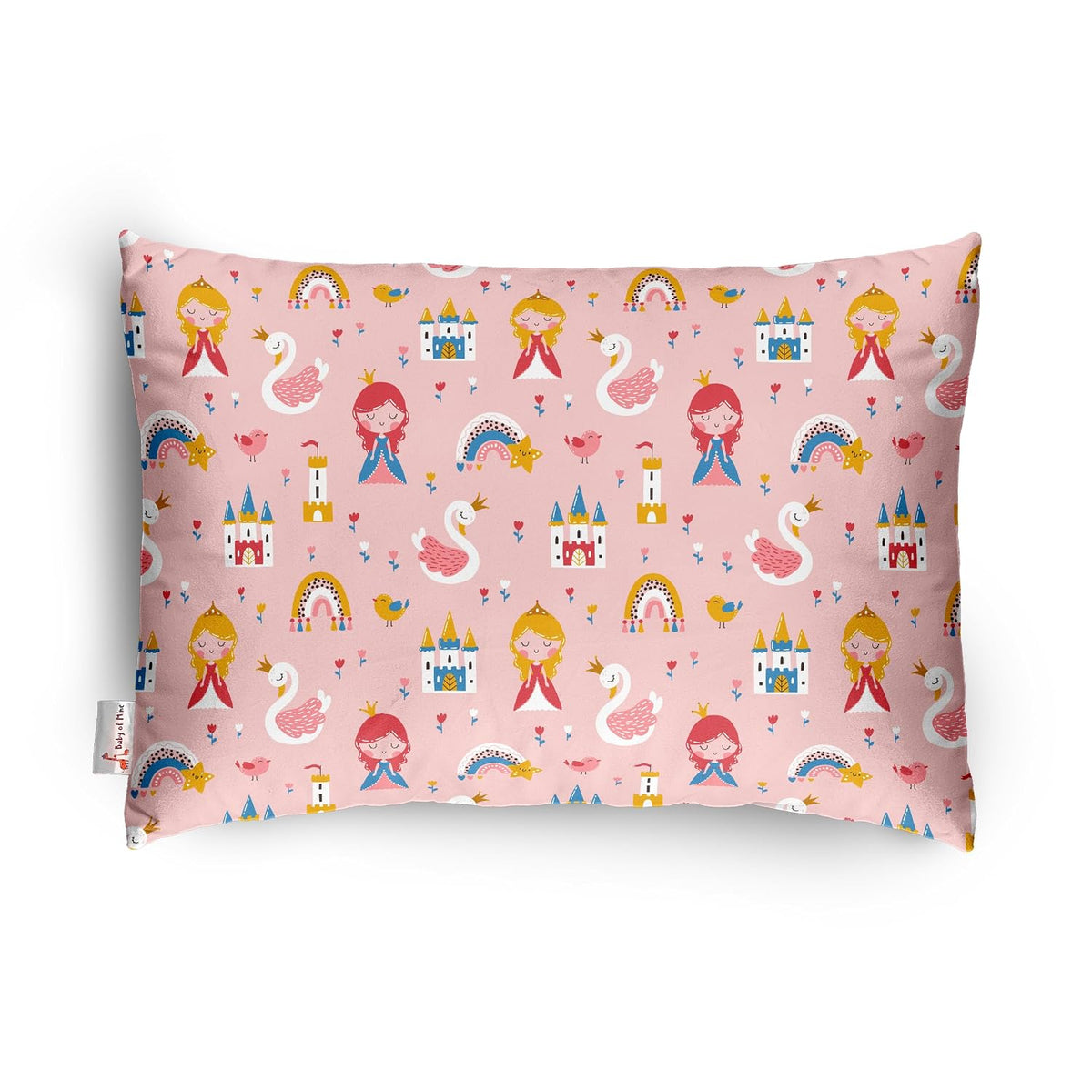 Premium Baby Pillow For Kids, Super Soft Cotton Kids Cushion - 12 X 18 Inches | For 5 Years Old Kids, Adorable Animal & Cartoon Prints | Bed Pillow, Washable, Easy To Care - Pillow 14