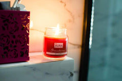 LAVENDER, STRAWBERRY, JASMINE & OCEAN BREEZE FRAGRANCE PARAFFIN WAX JAR CANDLES
