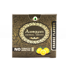 Aarogyam Herbals 100% Tobacco & Nicotine Free Flavour Cigarette For Relieve Stress And Mood Enhance Product For Smokers - Orange Flavour 1 Packet 10 Sticks