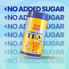 Guppy Moms Lemon Iced Tea Powder - 200gm, 7.05 Ounce | Aromatic, Healthy & Easy To Prepare - Sugar Free & Refreshing Summer Drink | Caffeine Free