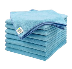 Softspun Microfiber Cleaning Cloths 900 Gsm | Highly Absorbent, Lint & Streak Free, Multi -Purpose Wash Cloth For Kitchen, Car, Window, Stainless Steel (8 Pcs)- White