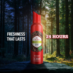 Old Spice Timber No Gas 24 Hour Long Lasting Freshness Deodorant Perfume Body Spray For Men 140ml 4.7 Fl.oz.