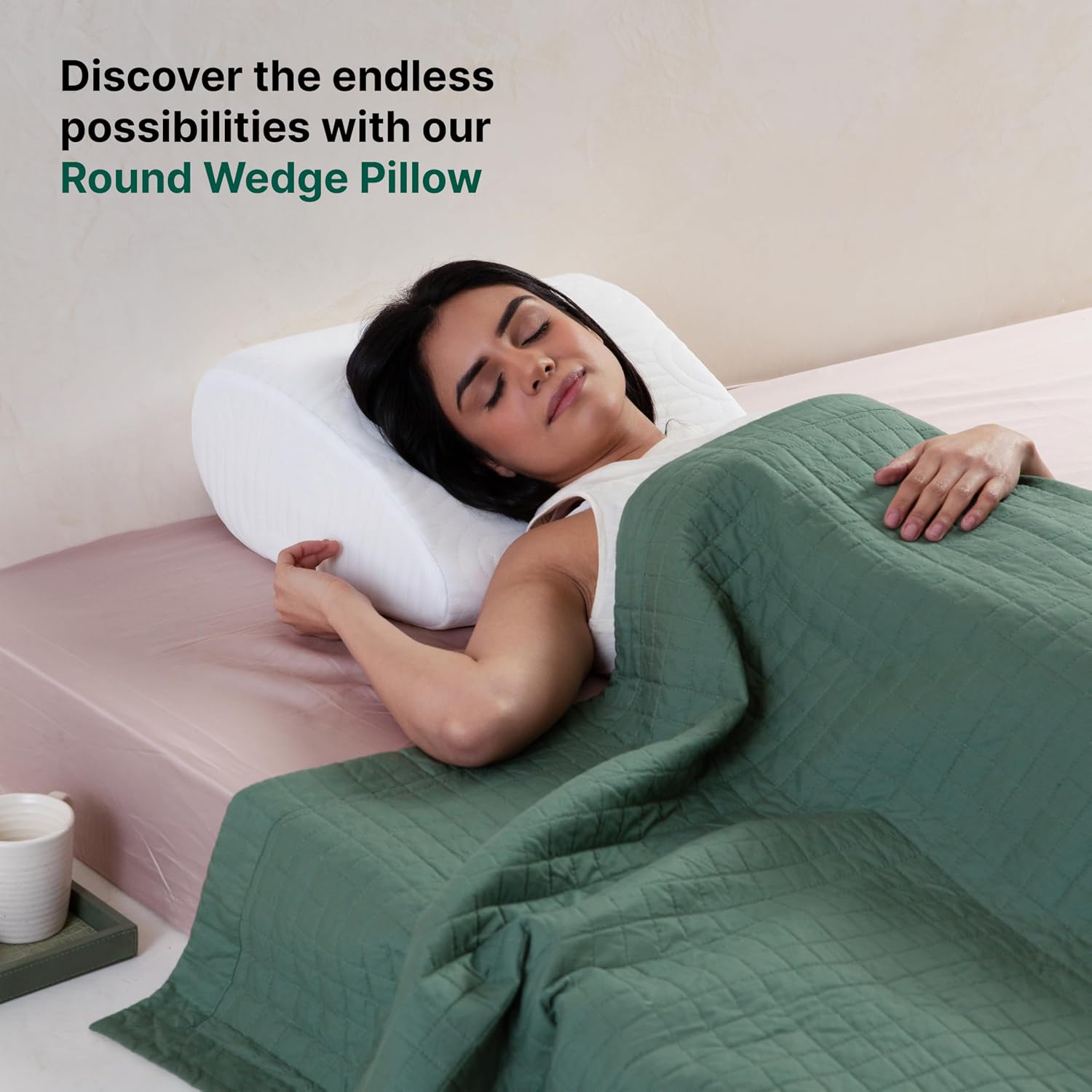Bed Wedge Pillow, Leg Rest Pillow For Acid Reflux, Pregnancy, Pain Relief - 17 X 14.8 X 7 Inch | For Anti Snoring, Reading, Back Pain Relief, Knee & Back Support Pillow | Medical Pillow