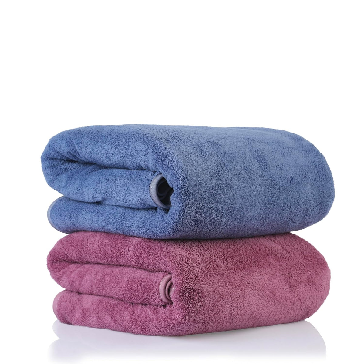 Sellsworld Microfiber Large Bath Towel 600 Gsm | Quick Dry Super Absorbent Bath Towel For Men & Women | Towel For Bath, Travel, Gym, Beach, Pool & Yoga (Blue & Redwine)