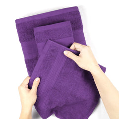 Trident Soft Comfort Air Rich Bath Towels 500 Gsm | 100% Cotton Towel, Super Soft, Highly Absorbent, 6 Pieces (Plum)