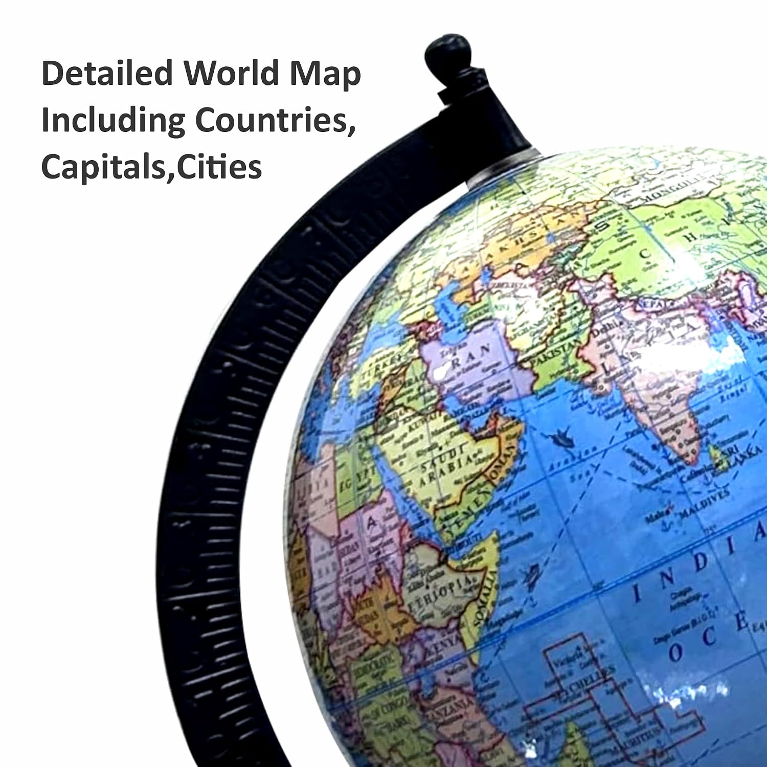Political Globe 5 Inch For Learning World Map For Kids & Students UPSC Aspirants, Home & Office, Desk Decor, Political Globe, Pack Of 1