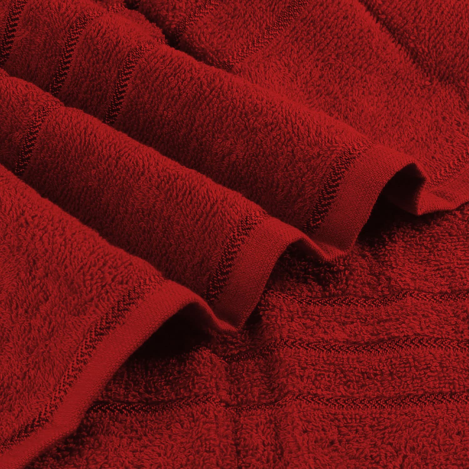 Sassoon Melrose 100% Cotton Hand Towel 400 Gsm | Highly Absorbent, Soft Material Perfect For Daily Use (Burgundy) -2 Piece