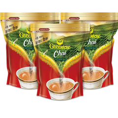 Goodricke Assam CTC Leaf Tea - Pack Of 3 X 250gm, 8.8 Ounce Each | 100% Pure & Natural Loose Leaves Tea - Premium Whole Leaf CTC Tea | Kadak Chai Patti - Richer Taste & Sweet Lasting Aftertaste