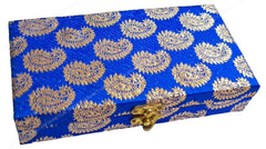 Decorative & Attractive Box Cash Box, Shagun Box, Jewellery Box, Money Box Envelop Wedding, Gift Box, Bangel Box Potli Design, Colour - Blue