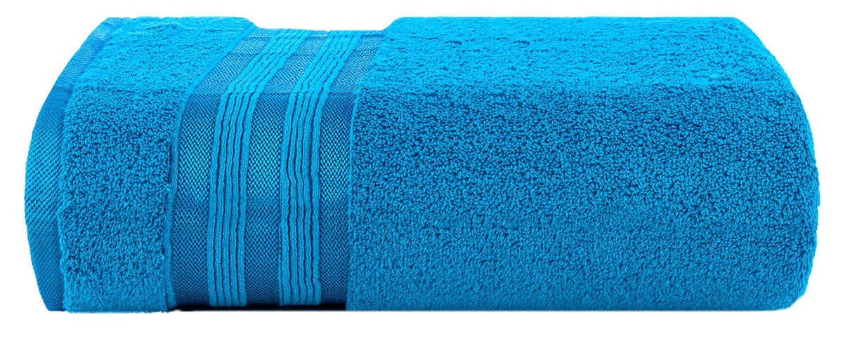 Casa Copenhagen Egyptian Cotton Zero Twist Large Bath Towel 500 Gsm (Teal Blue)