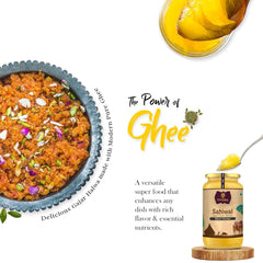 Organic Sahiwal A2 Desi Cow Ghee By Viveda | Pure Bilona Method | Supports Bones, Brain Health Pure Desi Ghee | (1 Litr) 33.8 Ounce | Jar Pack