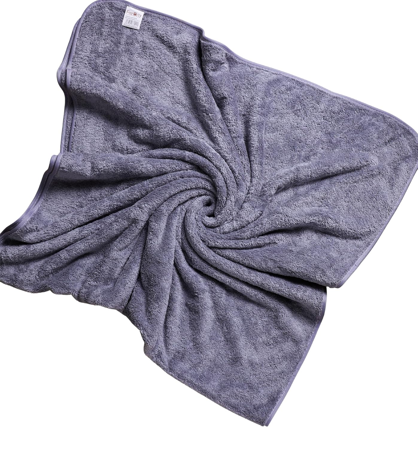 Fezora Microfiber Bath Towels 500 Gsm | Large Size Bath Towel- Super & Absorbent With Hook Quick Dry Towel For Men & Women (Grey)