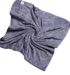 Fezora Microfiber Bath Towels 500 Gsm | Large Size Bath Towel- Super & Absorbent With Hook Quick Dry Towel For Men & Women (Grey)