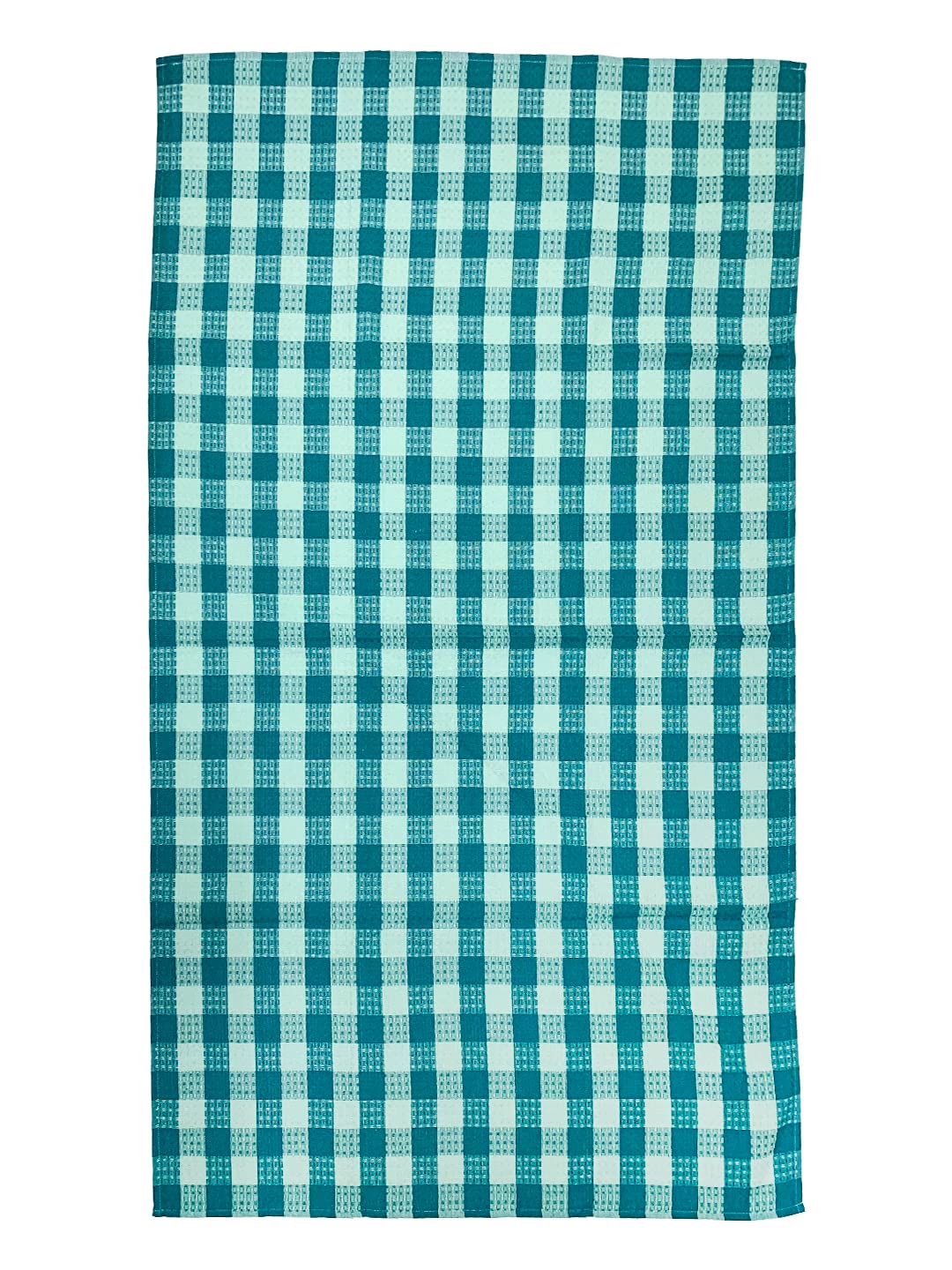 Athom Living Premium Cotton Light Weight Quick-Dry High Absorbent Cotton Bath Towel 250 Gsm, | Green Checks