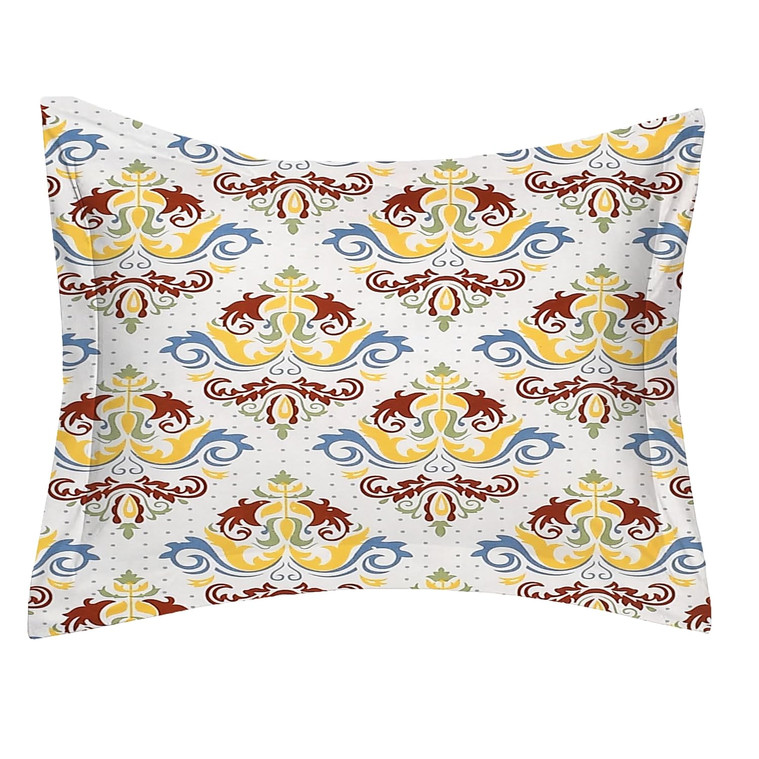 Print Cotton 1 Single Bedsheet With 1 Pillow Cover - 60 X 90 Inches, Multicolor | Soft & Breathable Fabric, Skin-Friendly Bed Sheet For All Seasons