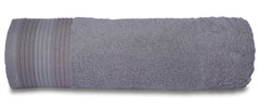 Casa Copenhagen Egyptian Cotton Pleates 1 Pcs Large Bath Towel 500 Gsm (Forst Grey)