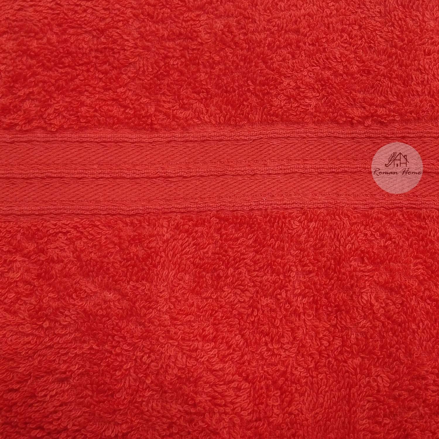 Roman Home Cotton Soft Bath Towel 500 Gsm (Red)