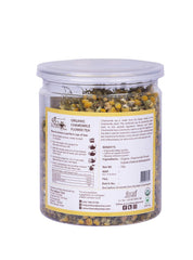 The Indian Chai Organic Chamomile Flower Tea - 50gm, 1.7 Ounce | Helps With Sleep & Improves Sleep Quality - Caffeine Free | Soothes Skin Irritations