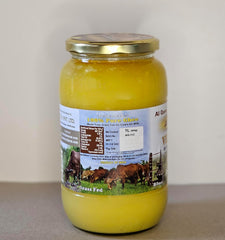 100% Pure Gir Cow'S Pure Desi Ghee By Al Qusai | Good Source Of Energy & Nutrients Healthy Desi Ghee Perfect For Baking | (1 Litr) 33.8 Ounce | Jar Pack