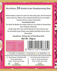 San-Cha Pure High Mountain Rose Oolong Tea - 50gm, 1.7 Ounce, 150 Cups+ | Improves Skin Health, Aids Weight Loss - Low Caffeine Loose Leaves Himalayan Tea