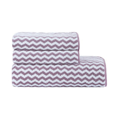 Spread Spain Microfiber 1 Bath & 2 Hand Towels 1000 Gsm | Extra Soft Plush & High Absorbent Towel For Gym & Workout - Pack Of 3 (Purple)