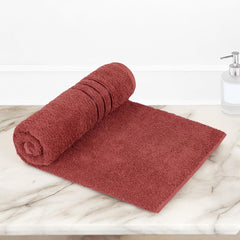 Home Elegance Comfort Living Bath Towel 400 Gsm (Apple Red)- Pack Of 1