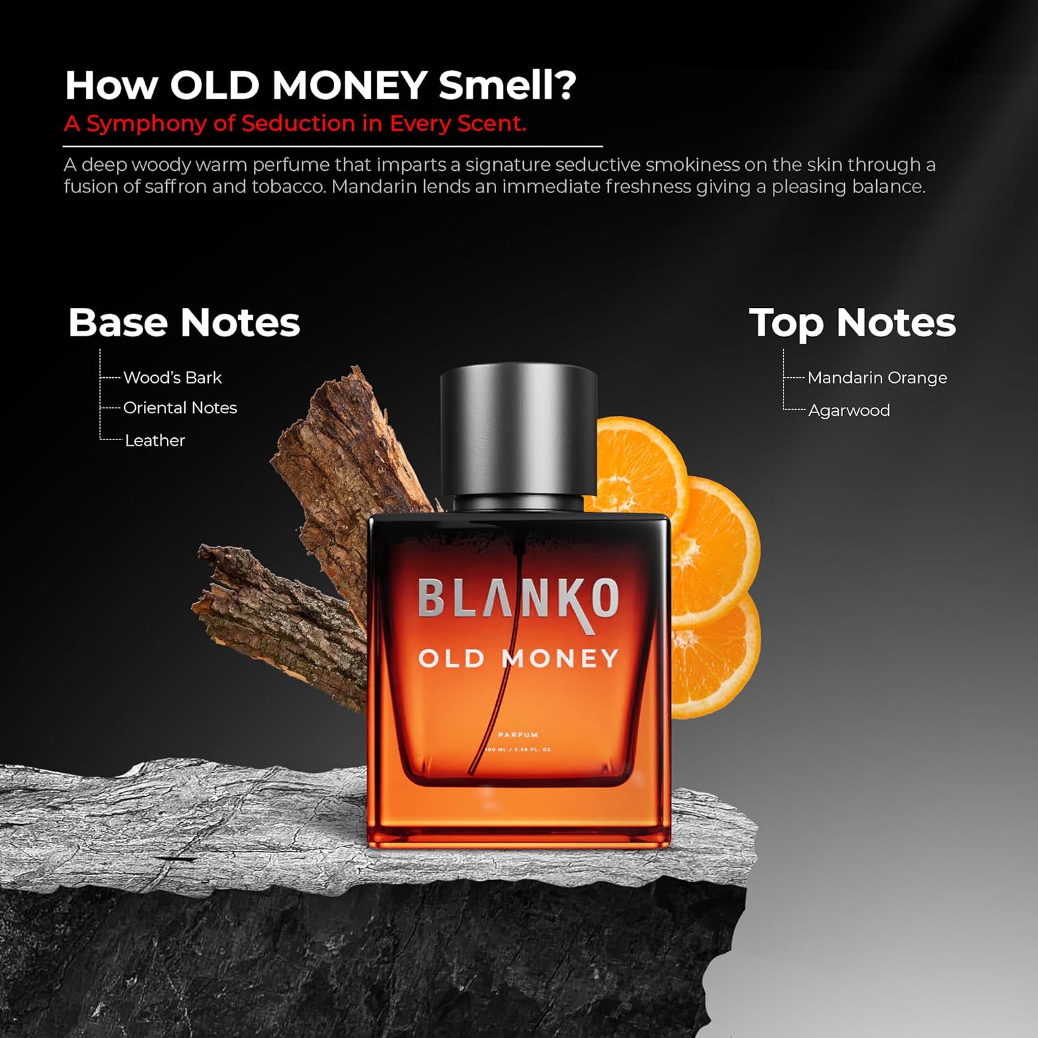 Blanko Old Money Time Lock Technology Parfum 100ml 3.4 Fl.oz. | Longest Lasting Men Perfume