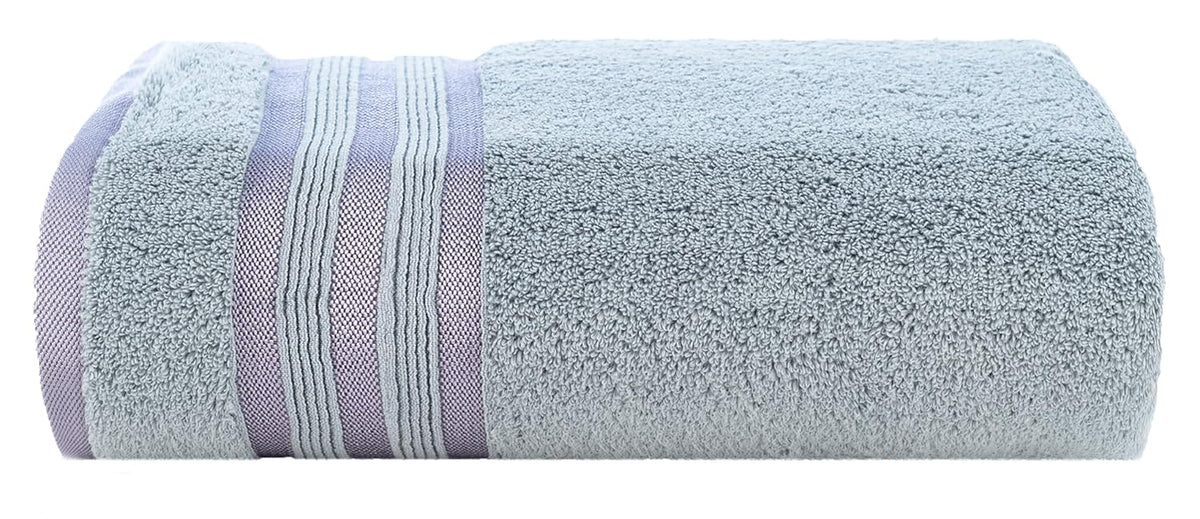 Casa Copenhagen Egyptian Cotton Zero Twist 1 Pcs Large Bath Towel 500 Gsm (Grey Violet)