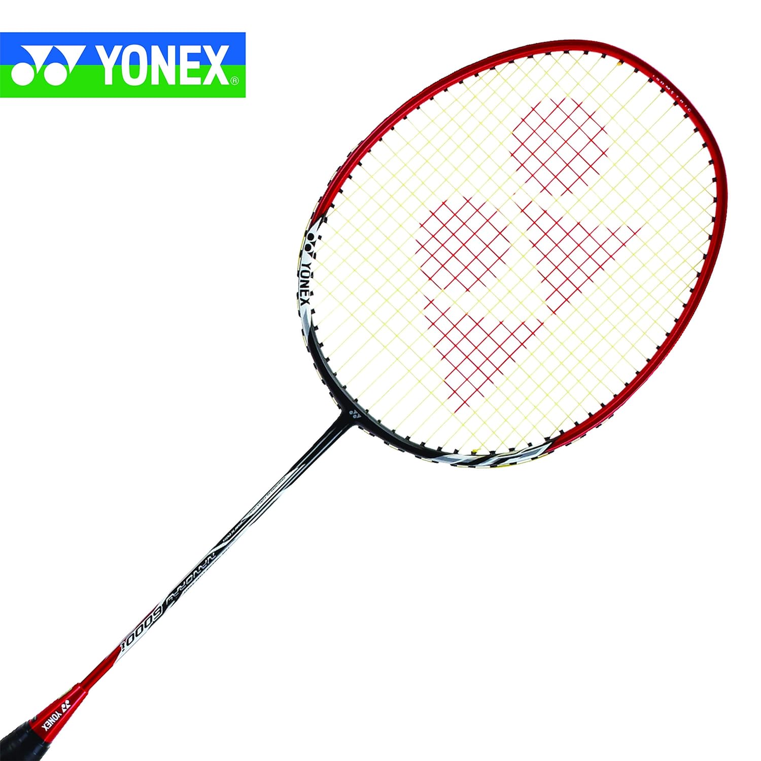 Yonex NANORAY 6000i G4 - U Aluminium Strung Badminton Racket With Full Racket Cover | For Intermediate Players, 92 Gm, Maximum String Tension - 24lbs, Colour - Red, Grip Size - 3 3/4 inches