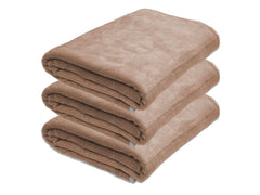 Black Gold Ultra Soft Bath Towel 1600 Gsm | Premium Microfiber, Quick Dry, Highly Absorbent, Oversized Bath Towel Pool, Spa, Travel & Hotel Use (Brown)- Pack Of 3