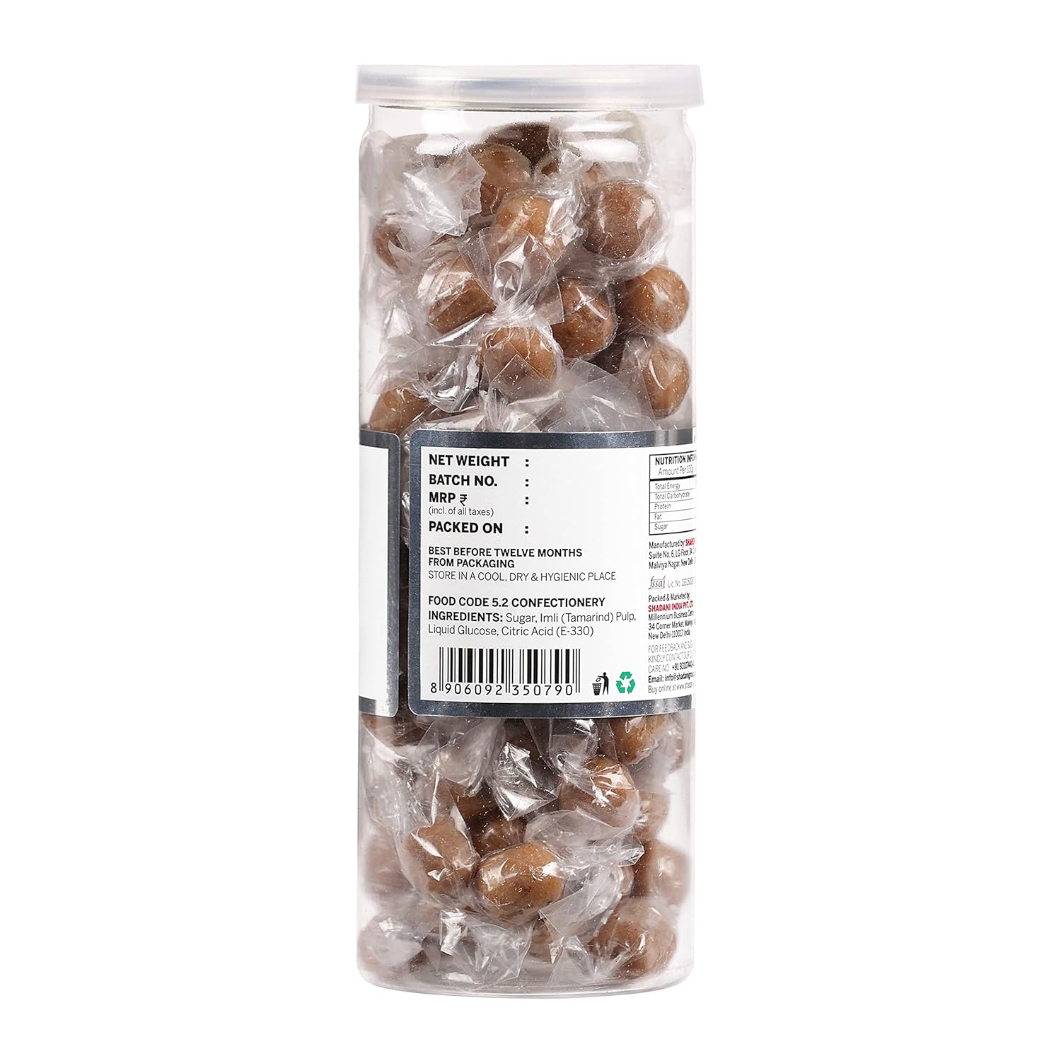 Shadani Sweet Imli Candy (Can Of 140gm), Meethi Imli Goli | Sweet Dry Tamarind Goli