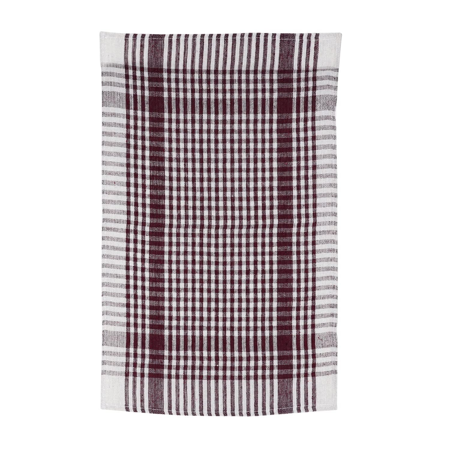 G 1 Kitchen Duster Wet Dry Cotton Cleaning Cloth/Mop Dish Towels, Cotton Checkered Pattern - Set Of 4 (Multi-Colour)