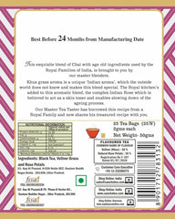 San-Cha Rose Khus Chai House Blend - 25 Silky Tea Bags | Royal Famous Masala Chai Blend - 100% Biodegradable Tea Bags | Plastic Free Tea Bags, Medium Caffeine