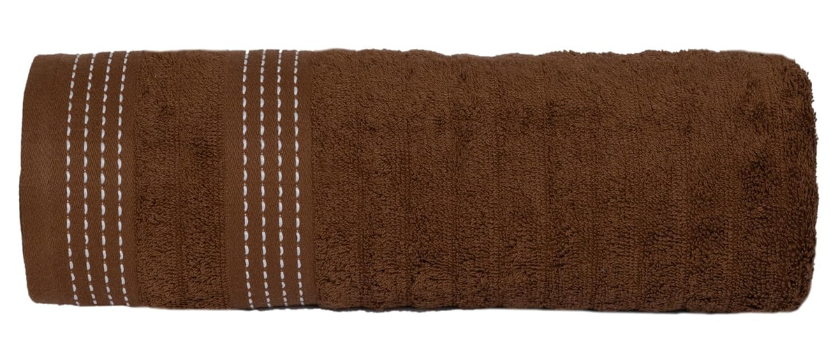 Casa Copenhagen Egyptian Cotton Elegance 1 Pcs Large Bath Towel 500 Gsm (Toffee)