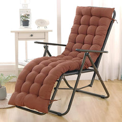 Microfiber Solid Long Quilted Chair Cushion - Pad, Chair Back Rest Pillow, Brown - Size 45 X 91 Cm | Furniture Cushion Pillow, Lightweight, Versatile Use, Breathable, Soft Pillow