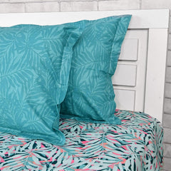 Cotton Double Bedsheet With 2 Pillow Covers - 87 X 100 Inches, Light Blue | Smooth & Comfortable For Daily Use - All Weather Coziness & Bedroom Style