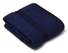 Lukzer Soft 100% Cotton Light Weight Super Absorbant Bath Towel 600 Gsm (Dark Blue)