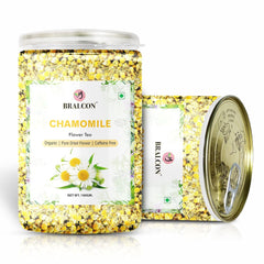 Bralcon Organic Herbal Tea Combo Pack Of 4 X 100gm, 3.5 Ounce Each - Hibiscus Flower+ Chamomile Flower+ Lemongrass+ Butterfly Pea Flower Tea | Rich In Antioxidants, Caffeine Free