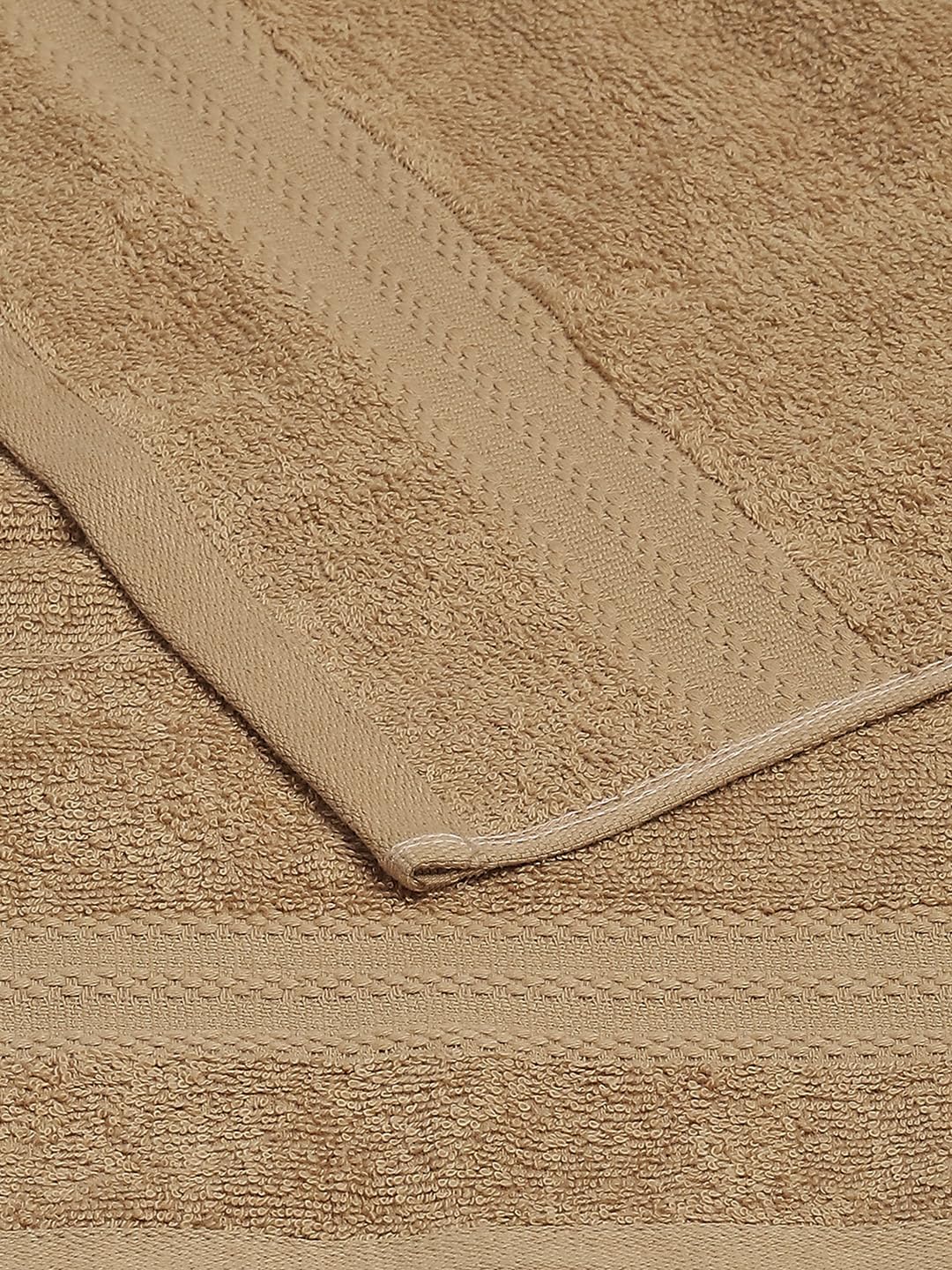 Monte Carlo Solid 2 Bath Towel & 2 Hand Towel 1400 Gsm (Camel)
