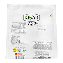 Kesar Loose Leaf Tea - 250gm, 8.8 Ounce | Special Blend Of Assam CTC & Darjeeling Leaf Tea - Medium Caffeine Chai Patti | Most Flavored Tea