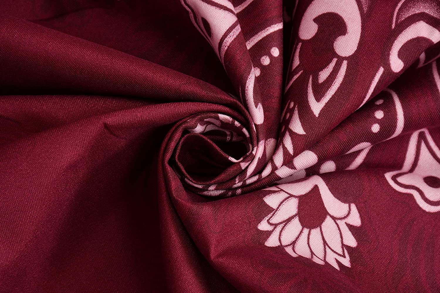 1 Bedsheet For Double Bed With 2 Pillow Covers - 90 X 100 Inches, Maroon | Premium Cotton Material Double Bedsheet Queen Size | Skin Friendly & Long Lasting