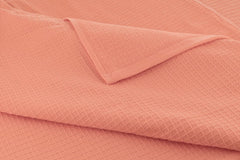 Casa Copenhagen Egyptian Cotton Waffle 1 Pcs Large Bath Towel 500 Gsm (Malibu Peach)