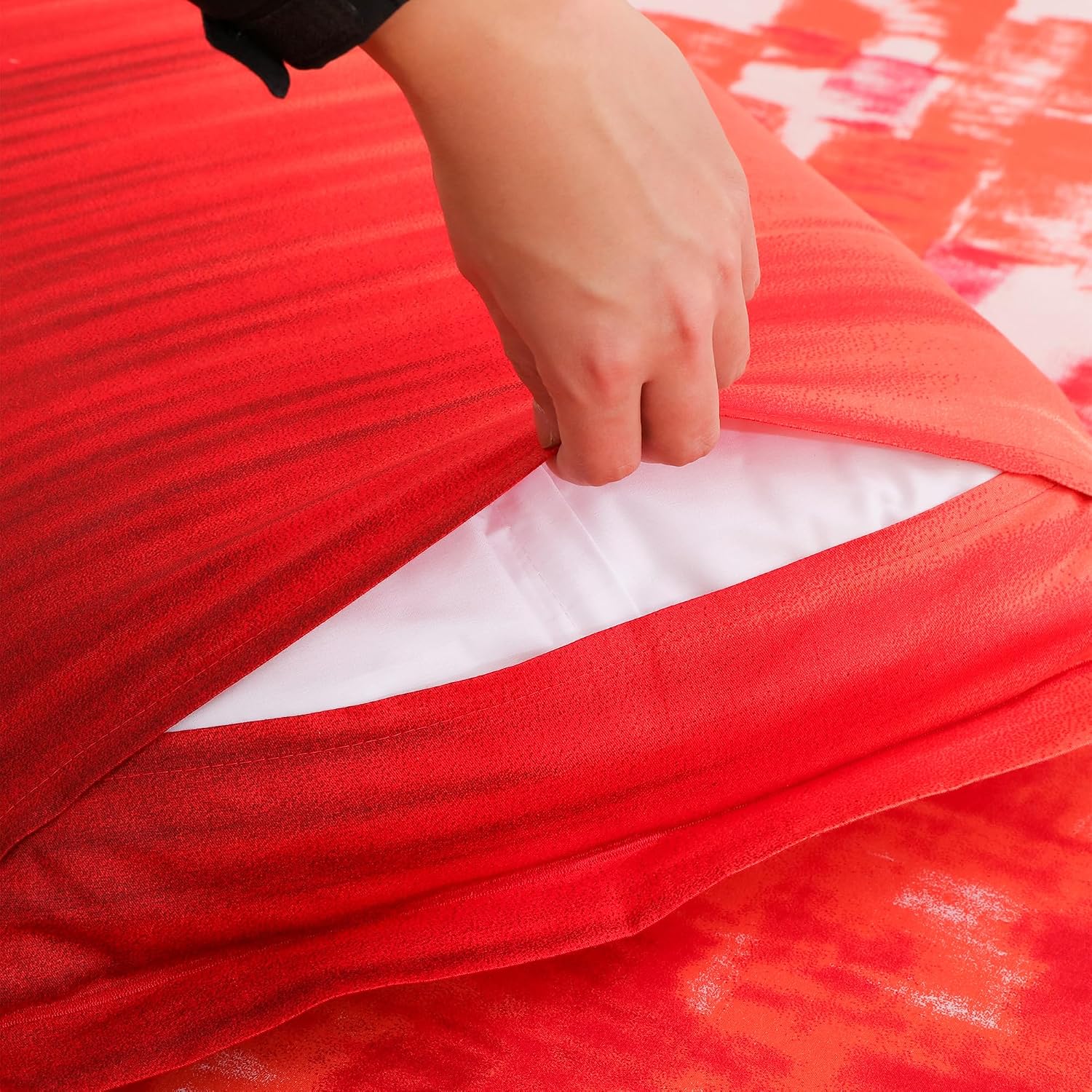 Bedsheet For King Size Bed With 2 Pillow Covers - 106 X 106 Inches, Red | Soft & Durable For Everyday Use - All Season Comfort